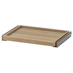 Полка выдвижная IKEA KOMPLEMENT (КОМПЛЕМЕНТ), Белый морёный дуб, 50x35 см