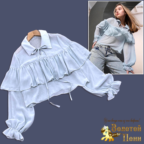 Блуза девочке (8-12) 250414-E777