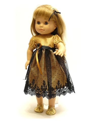 Платье из тафты - На кукле. Одежда для кукол, пупсов и мягких игрушек.