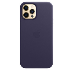 iPhone 12 Pro Max Leather Case with MagSafe Deep Violet