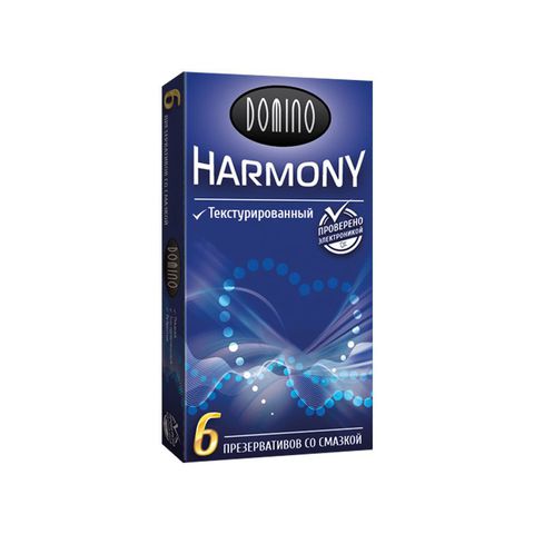 Текстурированные презервативы Domino Harmony - 6 шт. - Domino Harmony №6 DOMINO Classic Fun Bumps №6