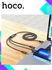 Кабель USB X76 3-in-1 Lighting-Type-C - Micro