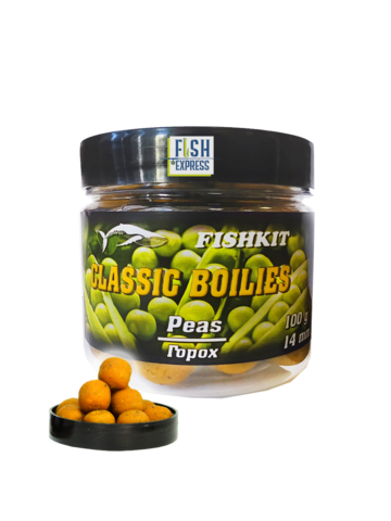 Бойлы FISHKIT Classic вареные тонущие 14мм 100гр. Горох
