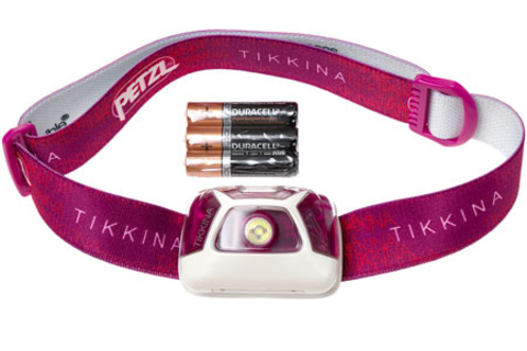 Картинка фонарь налобный Petzl tikkina Розовый - 2