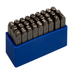 KING TONY (11427SQ08) Набор ударных клейм 8 мм, буквы-латиница, 27 предметов