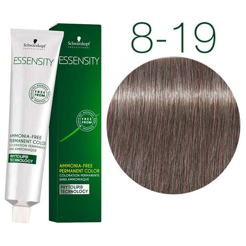 Schwarzkopf Professional Essensity 8-19 (Средний русый шоколадный бежевый) - Безаммиачный краситель для волос