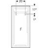 Зеркало с подсветкой Geberit Xeno²: B=40см, H=91см