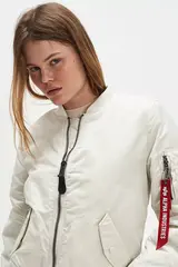Бомбер Alpha Industries MA-1 W Dune White (Белый)