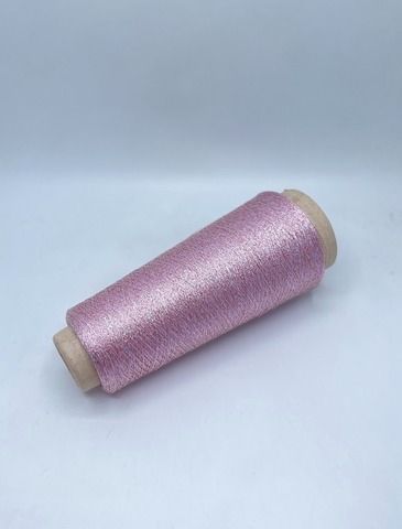 Torcitura di Domaso (пр.Италия)art.Tore, 3750м/100гр, 80%Вискоза 20%Полиэстер( люрекс) , цвет- Розовый единорог(15), арт-34529