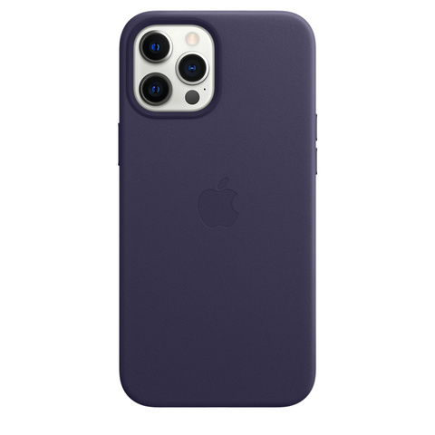 iPhone 12 Pro Max Leather Case with MagSafe Deep Violet