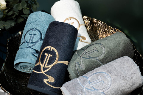 Полотенце 70х140 Garda Decor Мелодия белое