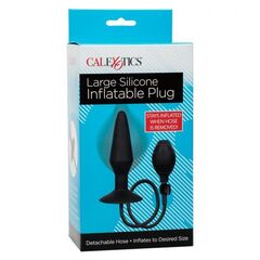 Расширяющаяся анальная пробка со съемным шлангом Large Silicone Inflatable Plug - 13,25 см. - 
