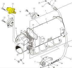 КЛАПАН (РЕГУЛЯТОР) ХОЛОСТОГО ХОДА CHANCE 1,3, SENS ERA