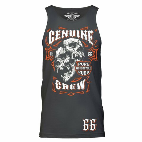 Rush Couture | Майка мужская GENUINE CREW TANK TOP Grey RC270 перед