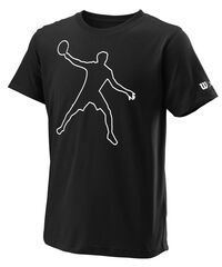 Детская футболка Wilson Bela Tech Tee II B - black