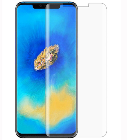 Защитное стекло 2.5D 0,3 мм 9H Premium с отступами от края экрана для Huawei Mate 20 Pro (Глянцевое)