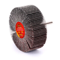 Круг MESSER шлифовальный лепестковый с оправкой (на шпильке) 80х30х6 #100