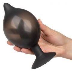 Расширяющаяся анальная пробка со съемным шлангом Large Silicone Inflatable Plug - 13,25 см. - 