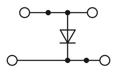 PTTB 2,5-DIO/O-U BK-Клеммный блок