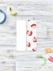 Сет из 2х муслиновых пелёнок Mjölk Леопард/White