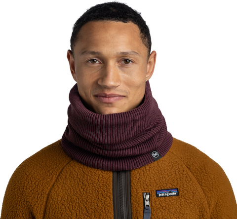 Картинка шарф-труба Buff Knitted & Fleece Renvi Burgundy - 3