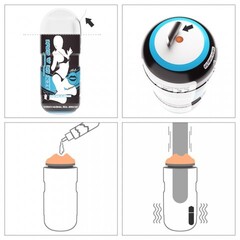 Мастурбатор в колбе Sex in a can Stamina (губки) с вибрацией