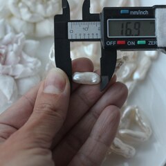 Жемчуг натуральный барочный, палочки, 16,7-26,3 мм, 1 нить, Ж035