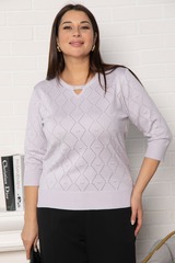 Блуза Нежный узор (сиреневая) Б14938-18М LT Collection