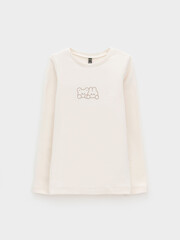 лонгслив  для девочки  КР 302267/молочный 1005 к662