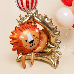 К Фигура на подставке, Цирк, Смелый лев, 44''/112 см, 1 шт. (В упаковке)