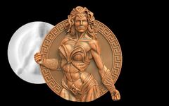 Силиконовый молд № 467 Медальон Амазонка