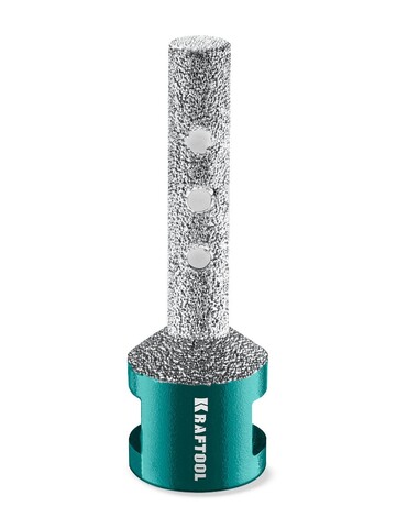 KRAFTOOL VS DIAMOND d 10 мм (М14, 50 мм), Вакуумная алмазная фреза пальчиковая с конусом (29811-10)