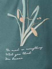 Футболка из фактурного полотна с авторским принтом  D49.071 (118025)