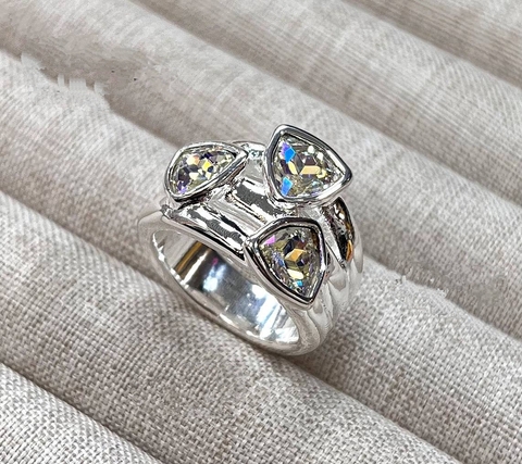 63158- Кольцо дорожка UNOde50 с фианитами