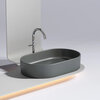 Ceramica Nova Element CN6048MDH Умывальник чаша накладная овальная, 60.8x38.5, цвет: темный антрацит матовый