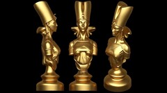 Силиконовый молд Шахматная фигура № 5 Ферзь/Королева Египет ( средняя)