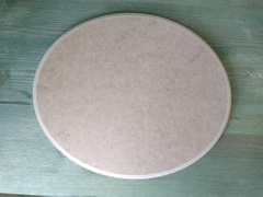 основа овал под часы мдф  (под механизм)  25*30см