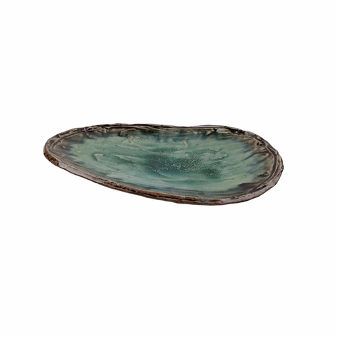 Тарелка для закусок 25см Roomers Tableware green SG244004-2