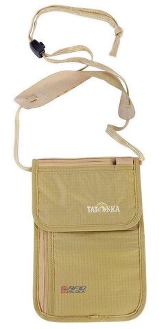 Картинка кошелек нашейный Tatonka Skin Neck Pouch RFID natural - 1