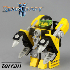 Minifigures Model Star Craft Terran Farmer