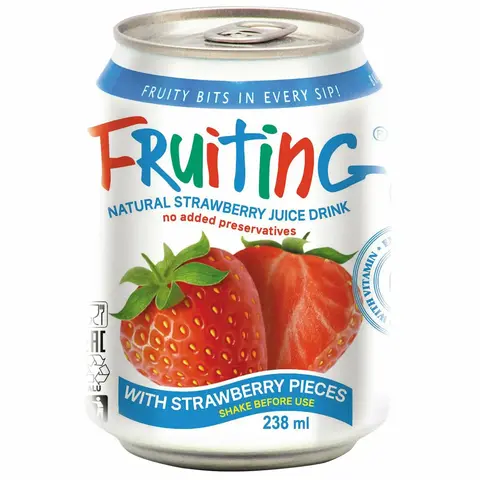 Напиток из сока Клубники Fruiting 238мл ж/б