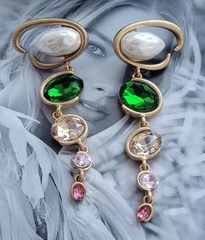 Серьги длинные OSCAR DE LA RENTA с подвесками