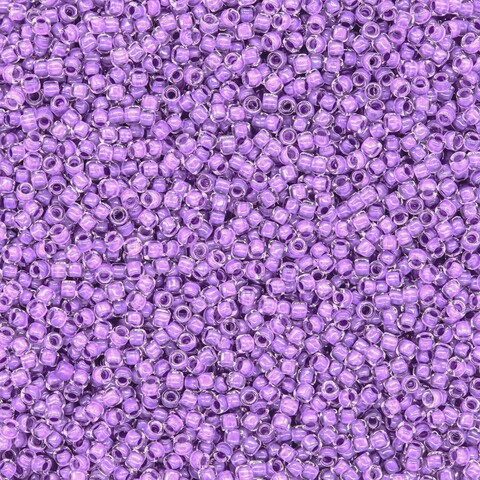 Японский бисер TOHO Round 15/0 (№935), окрашенный изнутри прозрачный