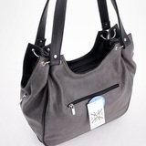 Сумка Саломея 284 македония серый + черный