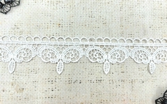 Кружево плетеное, ш. 3,5 см, белый