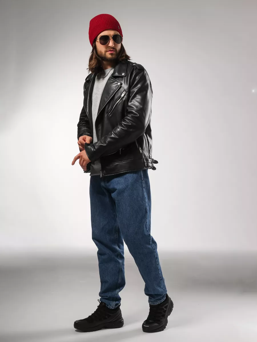 Шапка осенняя бини вязаная