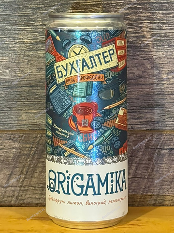Лимонад Origamika Бухгалтер (грейпфрут, лимон, виноград, лемонграсс) 0,33 л. ж/б