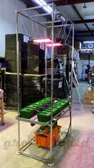 Гидропонный стеллаж для ОГУРЦОВ 2500х1250х600мм 1 ярус на 12 растений