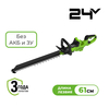 Кусторез аккумуляторный бесщеточный Greenworks GD24HT611, 24V, 61см, без АКБ и ЗУ (2208507) — фото 1