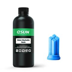 Фотополимерная смола eSUN Water-Washable Resin for LCD, 500 г, синий, WATERWASHABLERESIN-U